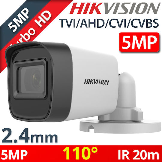 Hikvision DS-2CE16H0T-ITF CCTV Surveillance Camera Full HD 1080p Waterproof with Lens 2.4mm
