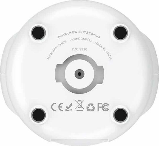 BlitzWolf BW-SHC2 IP Камера за наблюдение Wi-Fi Full HD 1080p с Двупосочна Комуникация и Обектив 3.6мм