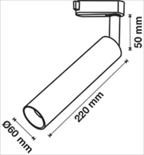 V-TAC VT-420 Μονό LED Ψυχρό Λευκό Σποτ σε Λευκό Χρώμα