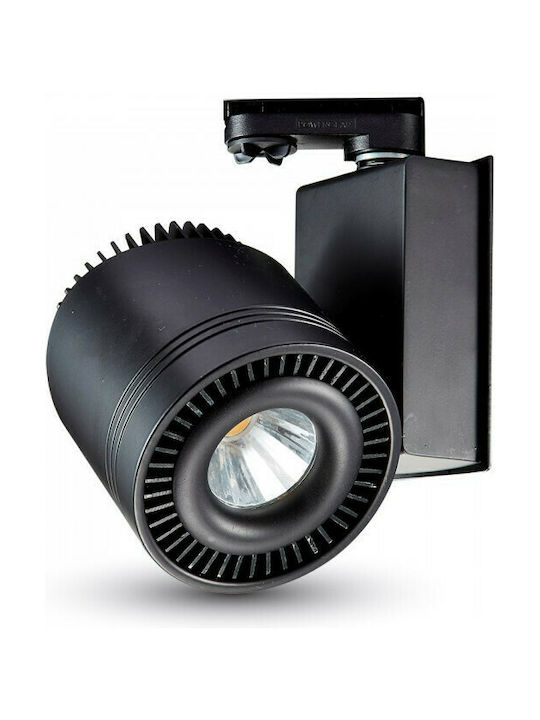 V-TAC Μονό LED Ψυχρό Λευκό Σποτ σε Μαύρο Χρώμα