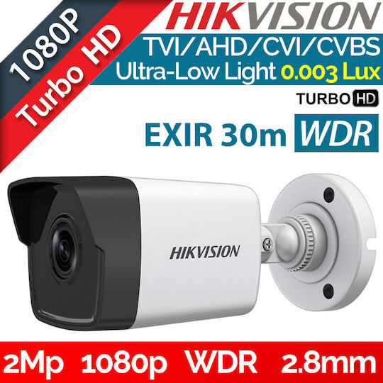 Hikvision DS-2CE16D8T-ITF CCTV Surveillance Camera Full HD 1080p Waterproof with Lens 2.8mm