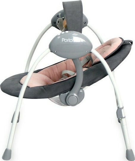 Lorelli Electric Baby Relax Swing Portofino with Music Cameo Rose Stars for Child up to 9kg