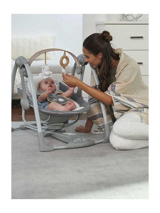 Ingenuity Electric Baby Relax Swing Swing 'n Go with Music Bella Teddy for Child up to 9kg