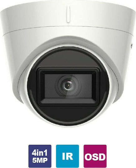 Hikvision DS-2CE78H0T-IT3F(C) CCTV Cameră de Supraveghere Full HD+ 5MP Rezistentă la apă cu Lentilă 2.8mm