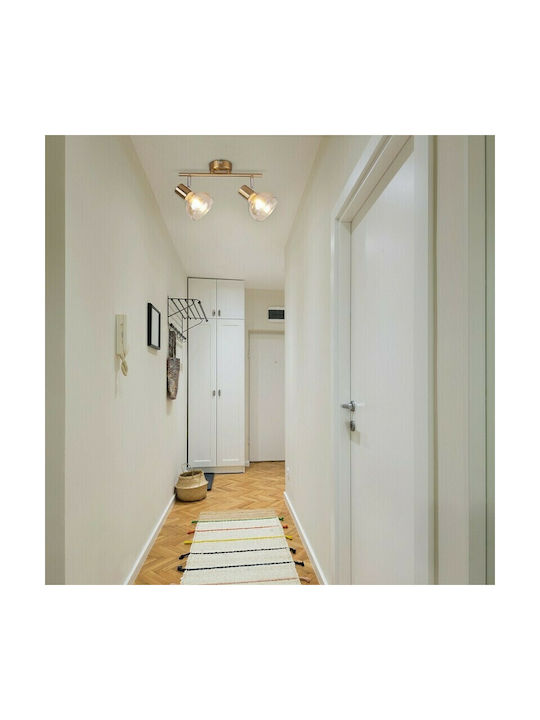 Rabalux Holly Double Spot with Socket E14 in Honey Color