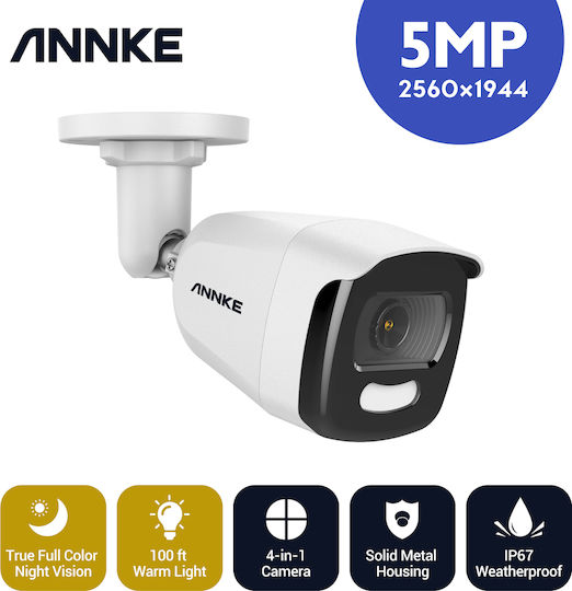 Annke CR1CJ CCTV Surveillance Camera Full HD+ 5MP Waterproof with 3.6mm Lens