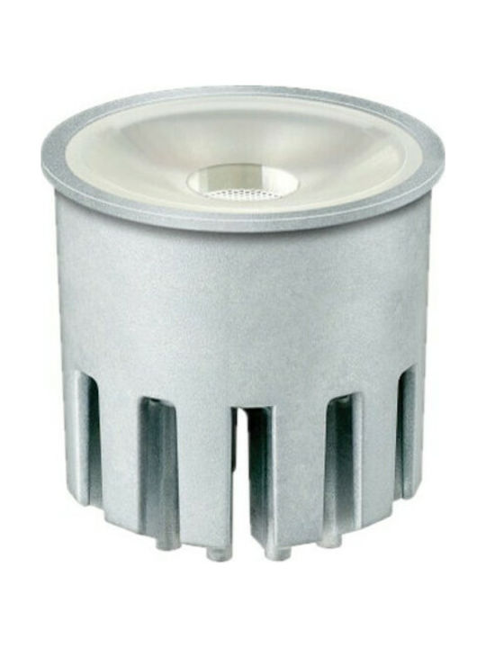 VK Lighting Μεταλλικό Χωνευτό Σποτ με Ενσωματωμένο LED και Θερμό Λευκό Φως