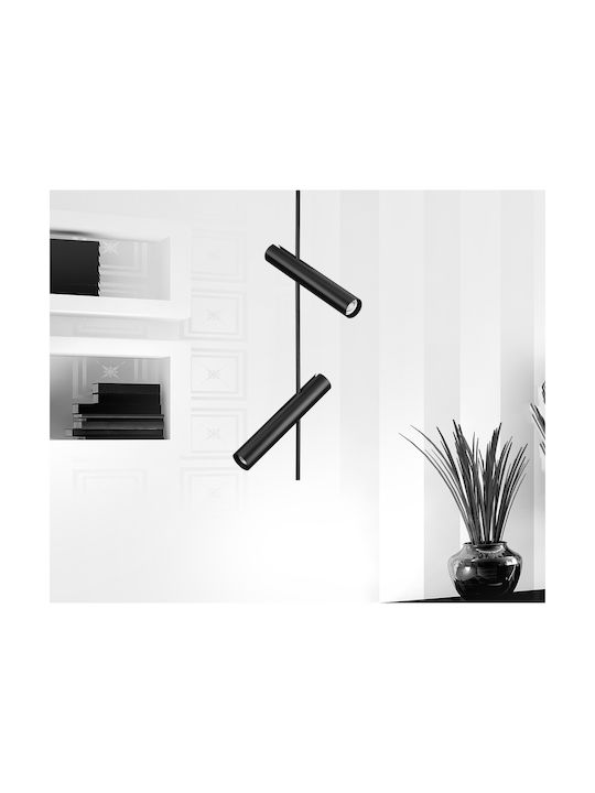 Luma Black Double Spot with Socket GU10 in Black Color