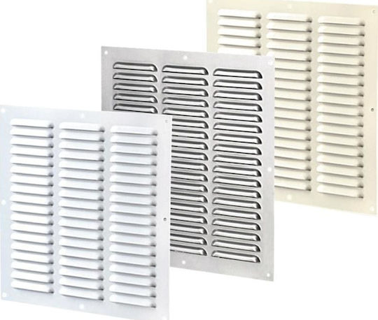 Vents Περσίδα Εξαερισμού 30x30cm Τετράγωνη με Σίτα