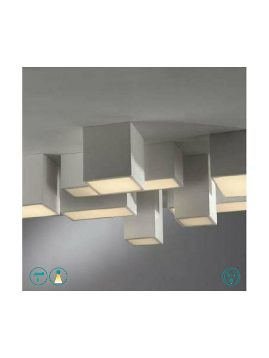 Fan Europe Intec Single Spot with Socket E27 in White Color