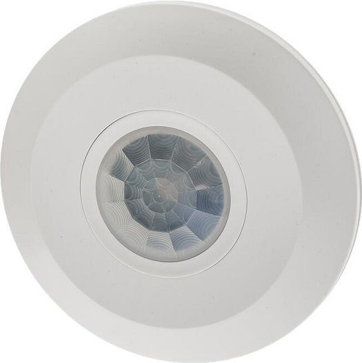 Geyer Motion Sensor with Range 6m Ceiling Round Infrared 360° in White Color SIM-S