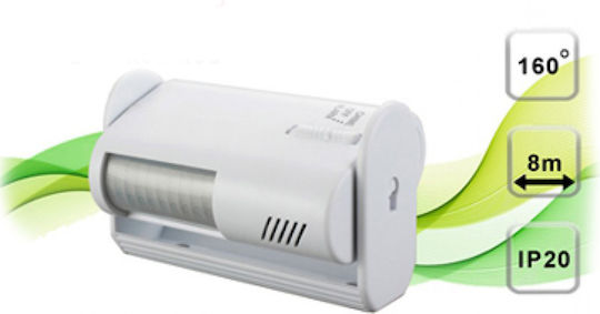 Universe ST96 Wireless Infrared Motion Sensor 160° Range 8m
