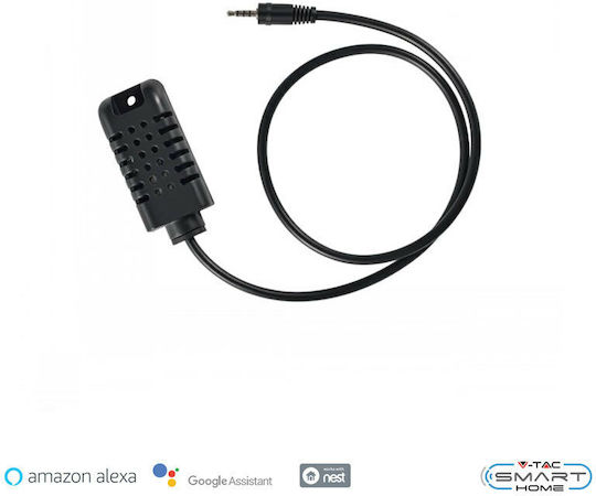 V-TAC VT-5146 Temperature and Humidity Sensor Jack with Cable 0.5m
