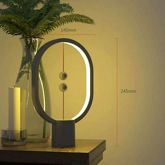 Allocacoc Διακοσμητικό Φωτιστικό Heng Balance Lamp Ellipse Mini LED Θερμό Λευκό 3500K 14x5x24εκ.
