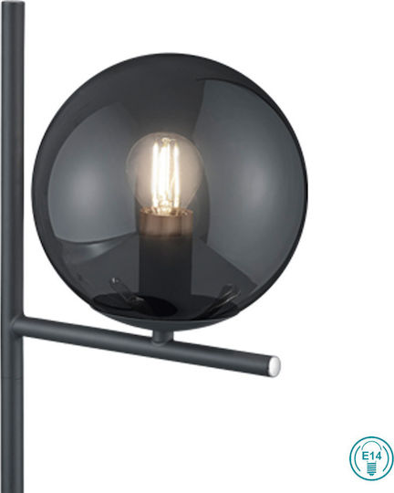 Trio Lighting Pure Metal Table Lamp for Socket E14 with Black Base