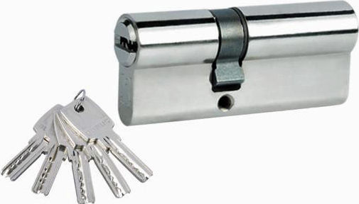 Domus Lock Cylinder Security ECON 83mm (30-53) with 5 Keys Silver