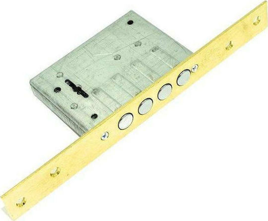 Securemme Recessed Lock Safe deposit box with Cylinder and Center 45mm Gold