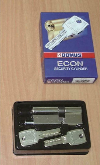 Domus Цилиндър за ключалка Сигурност ECON 90мм (30-60) с 5 ключове Сребрист