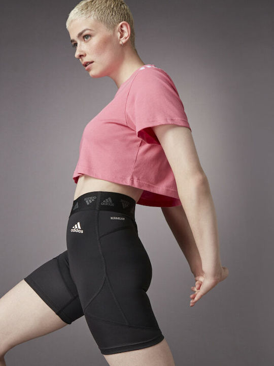 Hyperglam Training Damen Leggings-Shorts Formendefinition Hohe Taille Schwarz