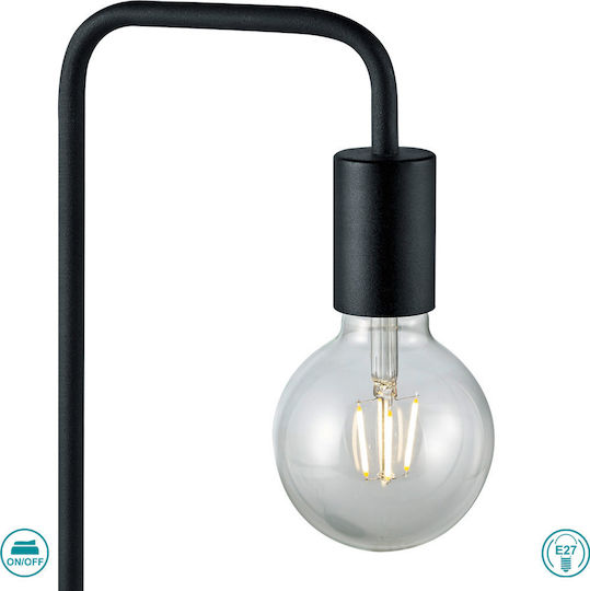 Trio Lighting Diallo Metal Table Lamp for Socket E27 with Black Base