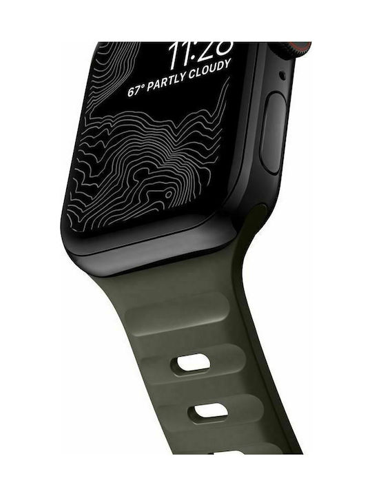 Nomad Sport Strap M/L Λουράκι Σιλικόνης Ash Green (Apple Watch 42/44/45mm)