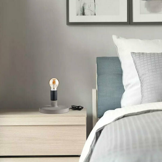 V-TAC Concrete Vintage Table Lamp for Socket E27 with Gray Base