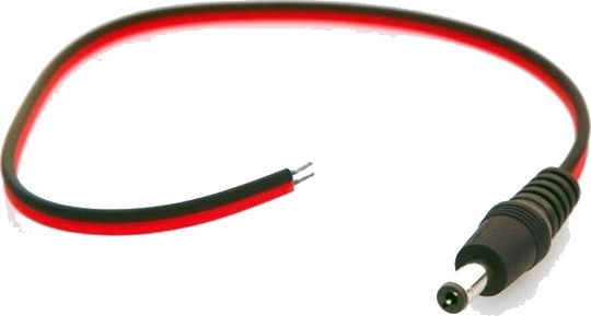 Connection Plug for CCTV Systems 30cm Black DCM-030