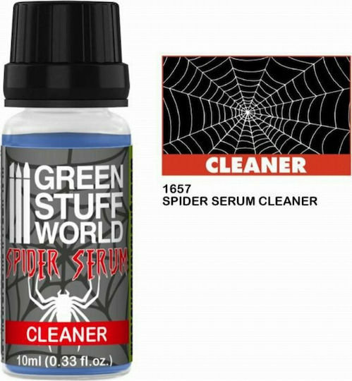 Green Stuff World Spider Serum Cleaner Model Making Paints in Transparent Colour 10ml