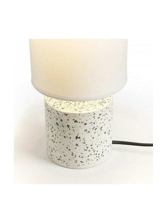 Rendl Light Studio Camino Table With Shade Πορτατίφ με Λευκό Καπέλο και Λευκή Βάση