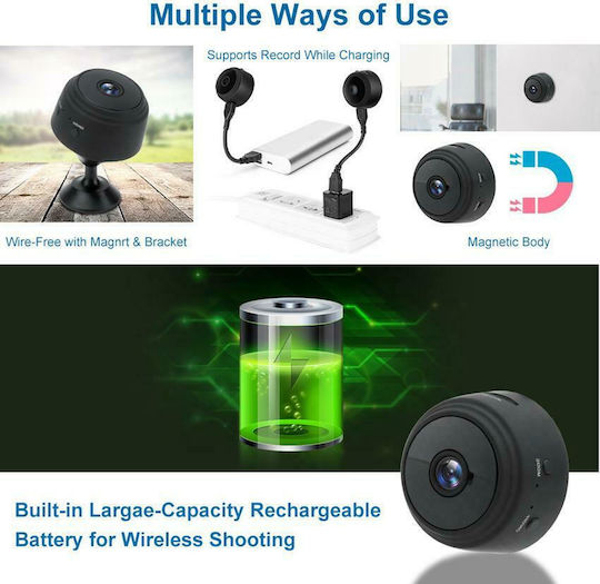 Hidden Camera WiFi 720P with Memory Card Slot and Motion Detector