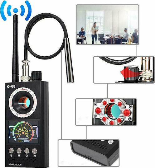 Camera, Bug & GPS Tracker Detector 1-6500MHz