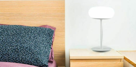 V-TAC Metal Table Lamp LED with White Shade and Base