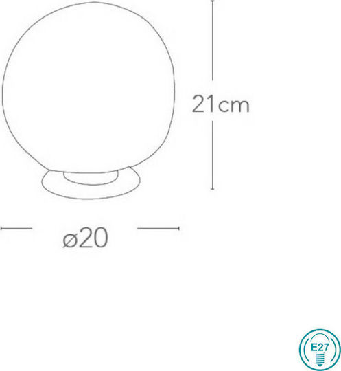 Fan Europe Astra Decorative Lamp with Socket for Bulb E27 Silver
