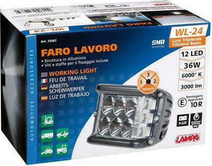 Lampa WL-24 Squareς Waterproof Headlights Car LED Universal 9 - 32V 36W 9.8cm 1pcs
