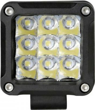 Lampa WL-18 Squareς Waterproof Headlights Car LED Universal 9 - 32V 10W 5.2cm with White Lighting 1pcs