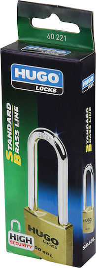 Hugo Locks SB 30L Steel Padlock Lengthened with Key 30mm 1pcs