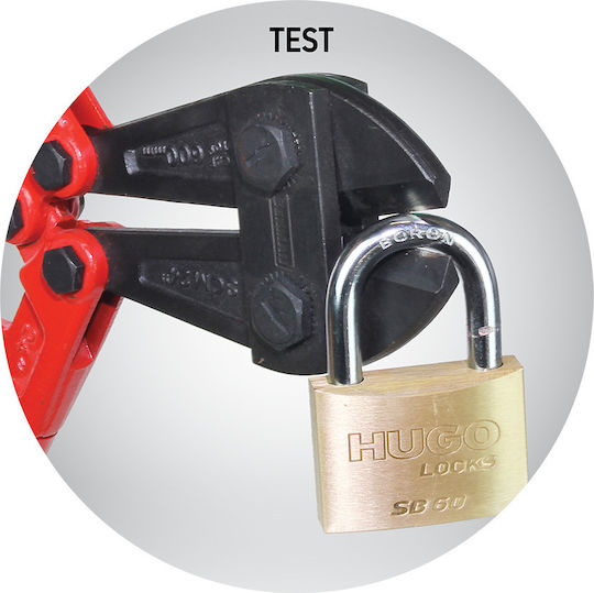 Hugo Locks SB 20 Μπρούτζινο Λουκέτο Πέταλο με Κλειδί 20mm