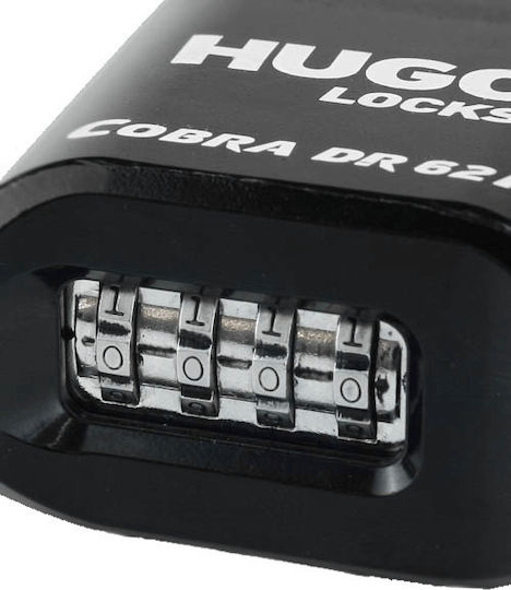Hugo Locks DR 62P Cobra Стоманено Лукето Κρυμμένου Λαιμού с ключ 62мм Черен 1бр