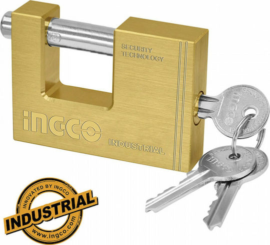 Ingco Steel Padlock Monoblock with Key 90mm 1pcs