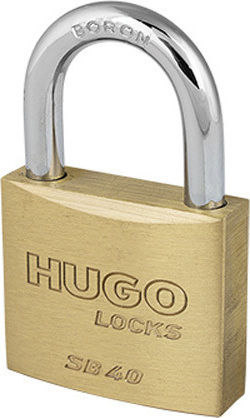 Hugo Locks SB40 Бронзово Лукето Заключване на скоба с ключ Месинг 40мм 2бр