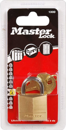 Master Lock 130EURD Бронзово Лукето Заключване на скоба с ключ 30мм 1бр