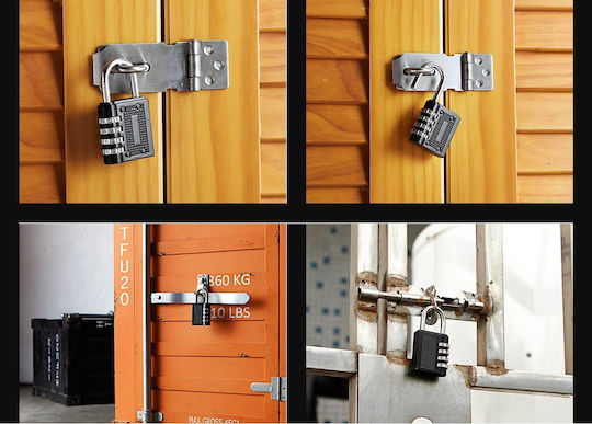 Dekton Steel Padlock Brass Combination 80mm 1pcs