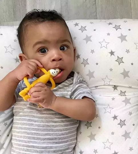 Matchstick Monkey Monkey Teething Ring BPA Free Silicone for 3 m+