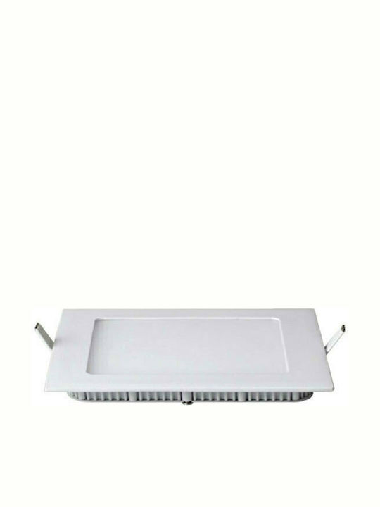 Aca Square Recessed LED Panel 14W with Warm White Light 17.2x17.2cm