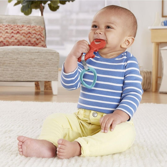 Fisher Price Little Octopus Teether Rattle for Teething made of Plastic for 0 months+