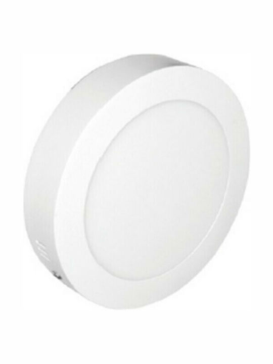 Aca Στρογγυλό Εξωτερικό LED Panel 12W με Φυσικό Λευκό Φως 4000K 17εκ.