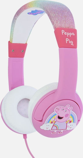 OTL Peppa Pig Glitter Rainbow Peppa Kids Headphones Kabelgebunden Kinder Am Ohr Kopfhörer Rosa