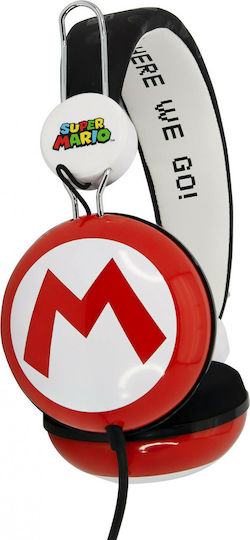 OTL Tween Super Mario Icon Wired On Ear Headphones Red