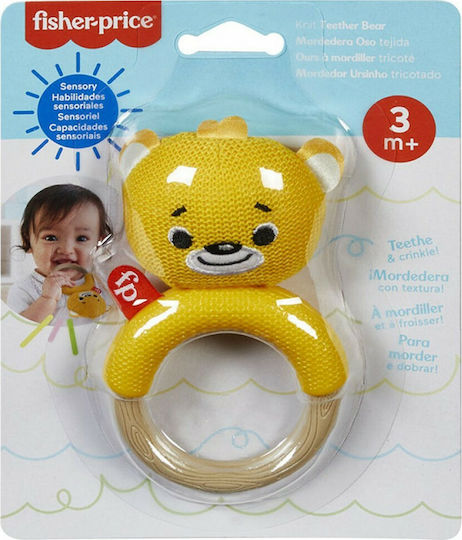 Fisher Price Bärchen Beißring für das Zahnen aus Stoff für 3 m+