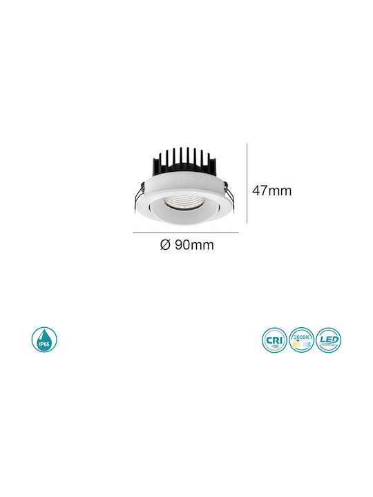 SoleLuce Waterproof Outdoor Ceiling Spot in White Color 2067112329